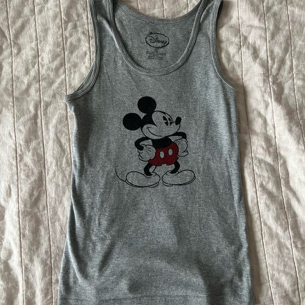 Disney Gray Mickey Mouse Tank Top